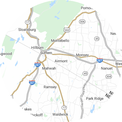 Best window replacement companies in Airmont, NY map