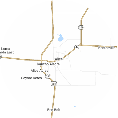 Best lawn care companies in Alice, TX map