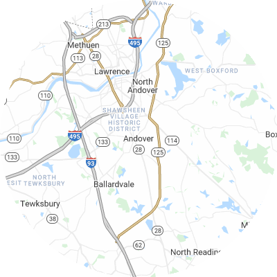 Best pest control companies in Andover, MA map