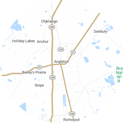 Best plumbers in Angleton, TX map