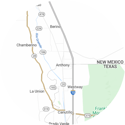 Best plumbers in Anthony, NM map