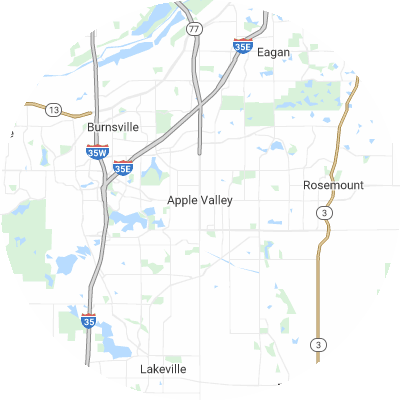 Best pest companies in Apple Valley, MN map