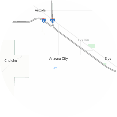 Best roofing companies in Arizona City, AZ map
