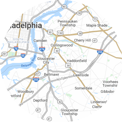 Best foundation companies in Audubon, NJ map