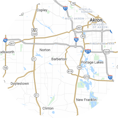 Best pest control companies in Barberton, OH map