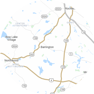Best gutter cleaners in Barrington, NH map