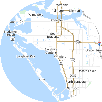 Best moving companies in Bayshore Gardens, FL map