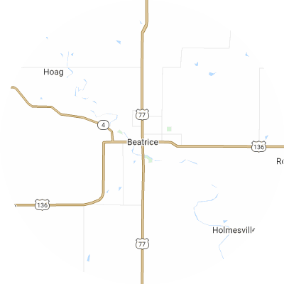 Best moving companies in Beatrice, NE map