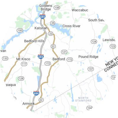 Best solar companies in Bedford, NY map