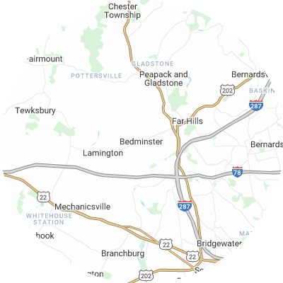 Best pest control companies in Bedminster, NJ map