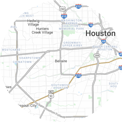 Best Electricians in Bellaire, TX map