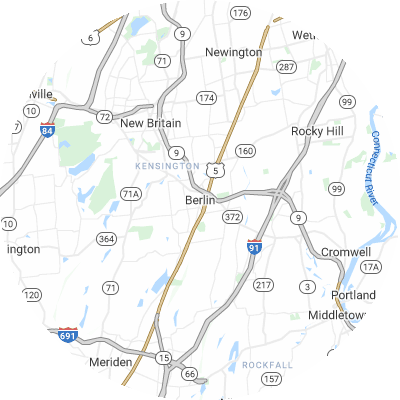 Best moving companies in Berlin, CT map
