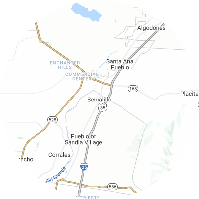 Best pest control companies in Bernalillo, NM map