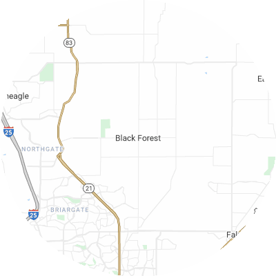Best moving companies in Black Forest, CO map