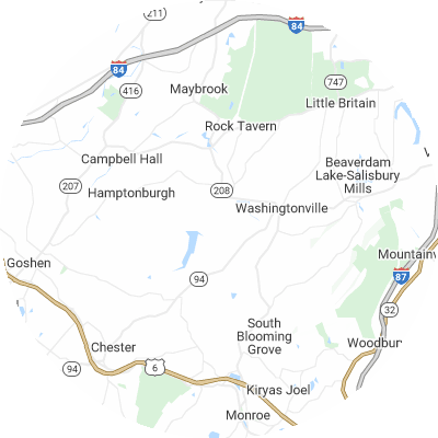 Best pest control companies in Blooming Grove, NY map