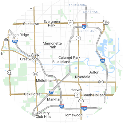 Best gutter cleaners in Blue Island, IL map