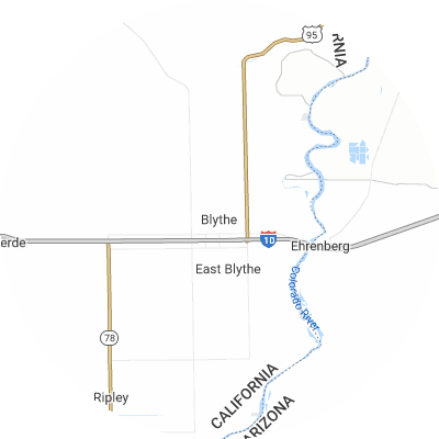 Best Electricians in Blythe, CA map