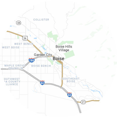 Best roofers in Boise City, ID map