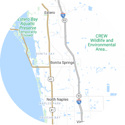 Best pest control companies in Bonita Springs, FL map