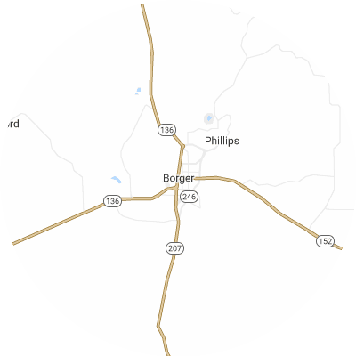 Best plumbers in Borger, TX map
