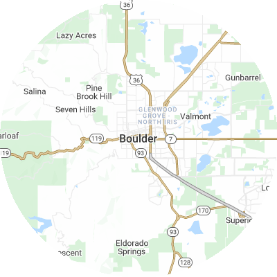 Best window companies in Boulder, CO map