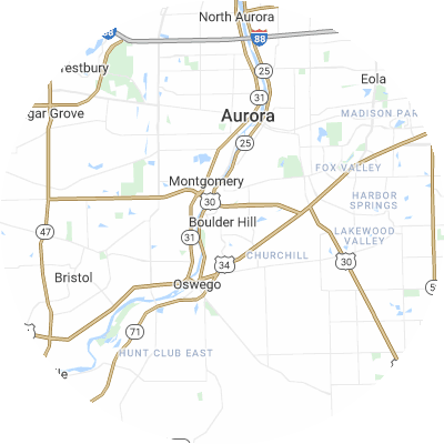 Best plumbers in Boulder Hill, IL map