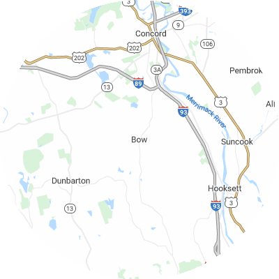 Best foundation companies in Bow, NH map