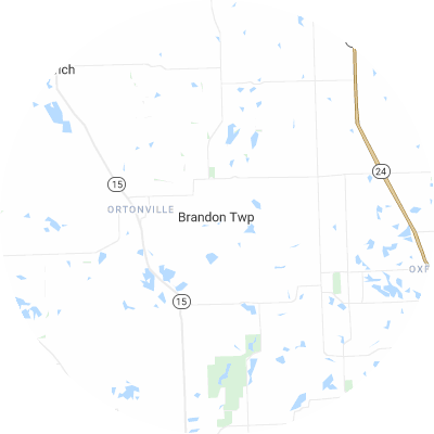 Best pest control companies in Brandon, MI map