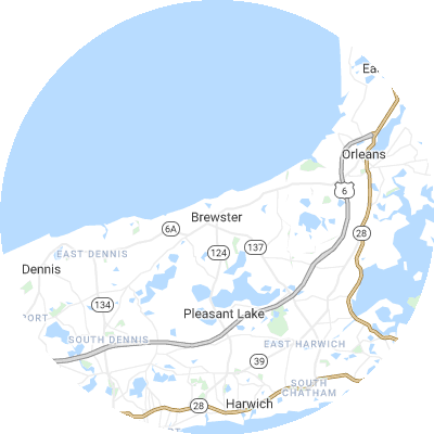 Best moving companies in Brewster, MA map