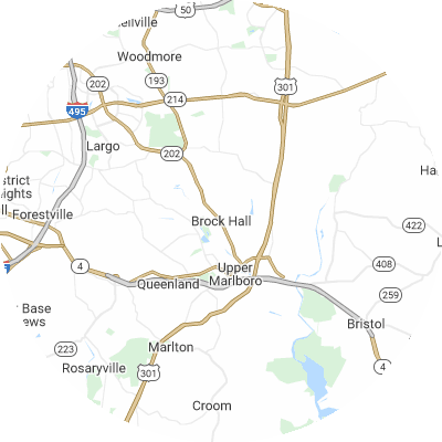 Best roofers in Brock Hall, MD map