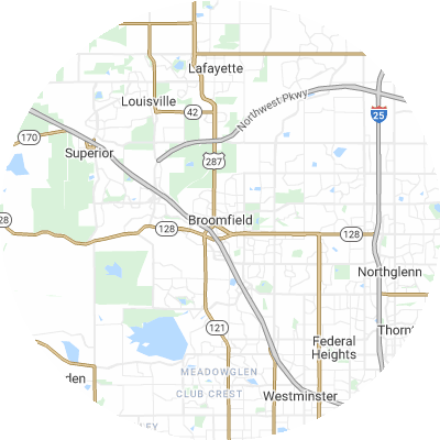 Best moving companies in Broomfield, CO map