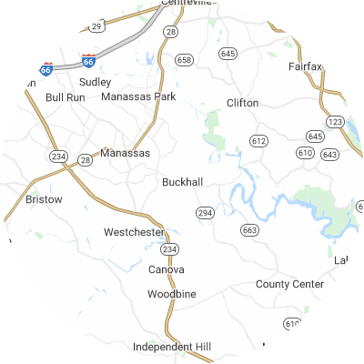 Best gutter companies in Buckhall, VA map