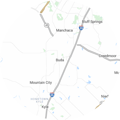 Best moving companies in Buda, TX map