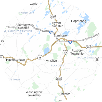 Best window replacement companies in Budd Lake, NJ map