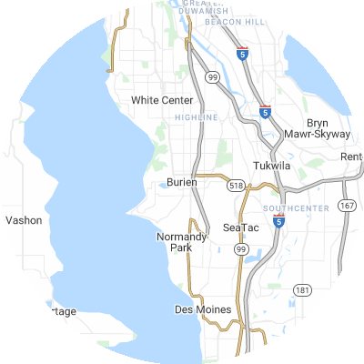 Best tree removal companies in Burien, WA map
