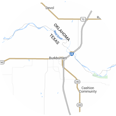 Best window replacement companies in Burkburnett, TX map