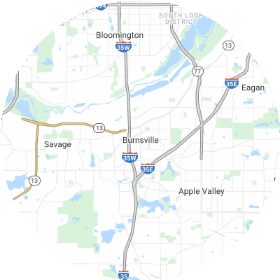 Best moving companies in Burnsville, MN map