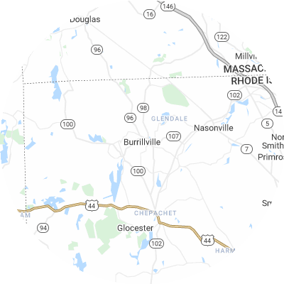 Best foundation companies in Burrillville, RI map