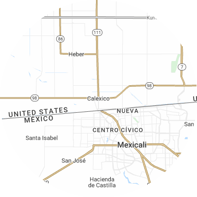 Best tree removal companies in Calexico, CA map