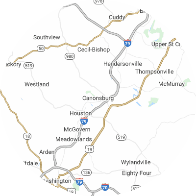 Best Electricians in Canonsburg, PA map