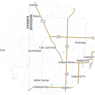 Best gutter cleaners in Carl Junction, MO map
