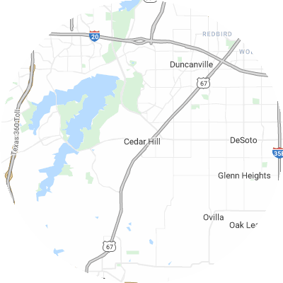 Best lawn companies in Cedar Hill, TX map