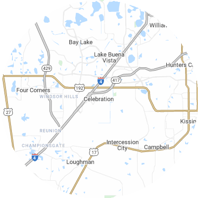 Best concrete companies in Celebration, FL map