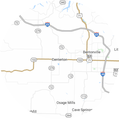 Best moving companies in Centerton, AR map