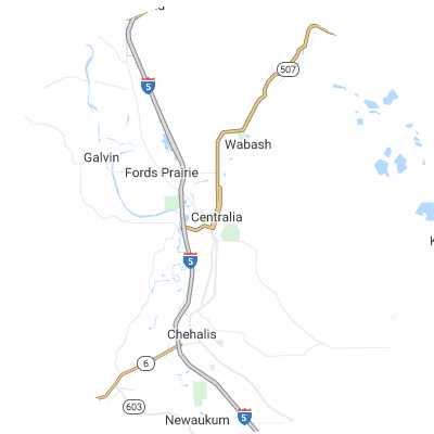 Best window replacement companies in Centralia, WA map