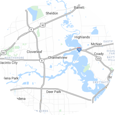 Best plumbers in Channelview, TX map