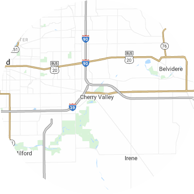 Best pest companies in Cherry Valley, IL map