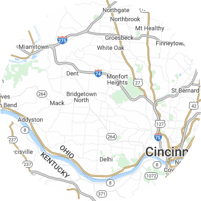Best lawn companies in Cheviot, OH map