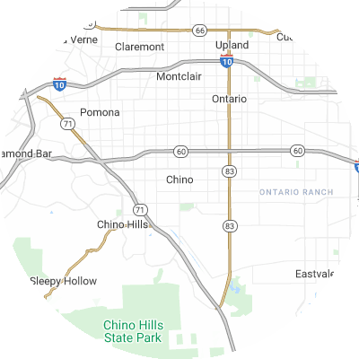 Best lawn companies in Chino, CA map