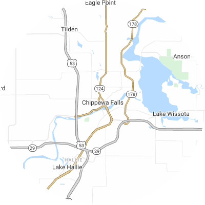 Best moving companies in Chippewa Falls, WI map
